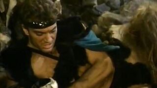 1980's porn video of savage barbarian sex