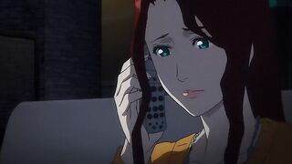 Ação louca, filme de anime de suspense com peitos grandes sem censura, anal, cenas de bondage