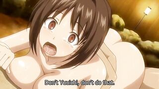 Horny romance anime video with uncensored big tits, group scenes 1