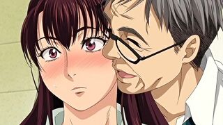 Incrível clipe de anime de peitos grandes com cenas de grupo sem censura, bukkake e creampie