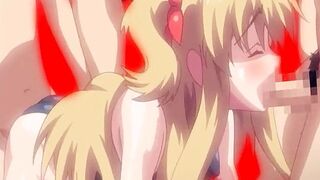 Campus increíble, clip de anime de aventura con grupo sin censura, tetas grandes, escenas creampie