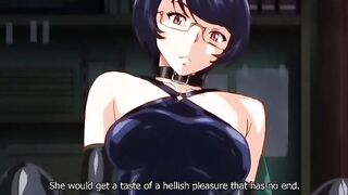 Horny drama, campus anime video with uncensored bondage, futanari, group scenes