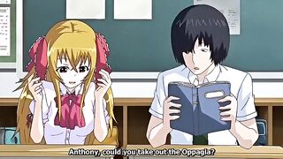 Campus loco, vídeo de anime de aventuras con tetas grandes sin censura, escenas creampie