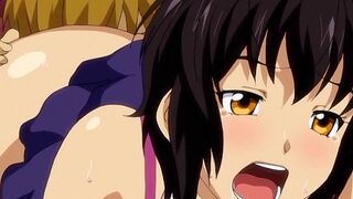 Clipe de anime de romance excitado com cenas de peitos grandes sem censura