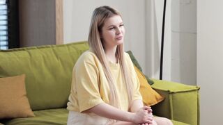 Chubby virgin blonde Liza gets fucked