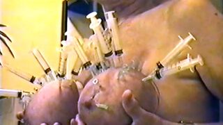 Hundreds of syringes in tits