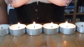 Hot wax and fire play