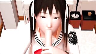 3D hentai coed sesso