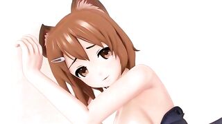 Cat girl pussy 3D hentai