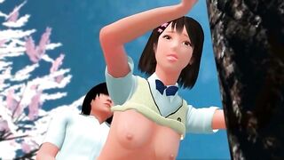 Hentai 3D sexe public