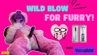 Pink Furry Vicky Tart se vuelve LOCO en VacuGlide