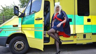 Freche Krankenschwester und Patient