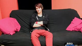 Cute Emo Boy Andy Wanks Out His Wad - Andy Kay