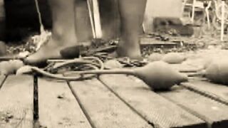 Esmagando para a lareira