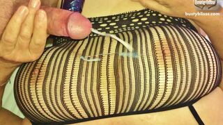 Blast Your Cum All Over My Big Tits In Mesh