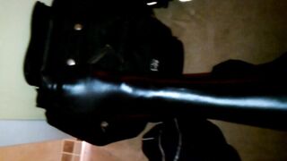 Studded Bliss, Rubber Leggings & Cum Pt1