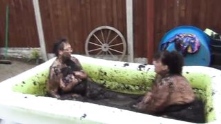 Kim & Honey Mud Wrestling Pt2