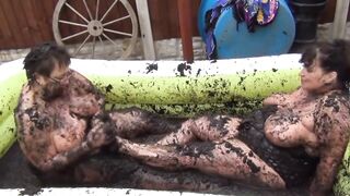 Kim & Honey Mud Wrestling Pt2