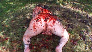 Masturbazione sporca con prugne rosse Pt1