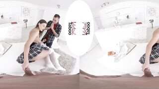 Home Lesson With Two Cocks