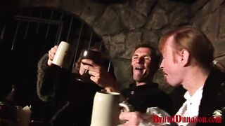 Blond Wench Magda Endures Extreme Food Play & BDSM Gang Bang