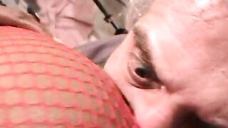 Ebony gets licked properly