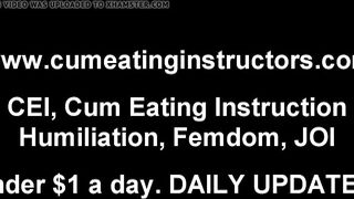 Você vai engolir cada gota do seu esperma CEI