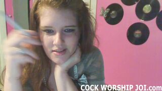 You think about sucking dick while I have a cig JOI