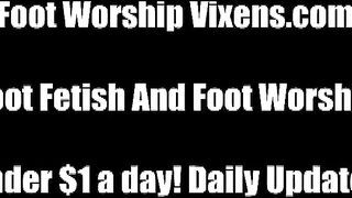 Leyla liebt Bellas entspannende Fußfetisch