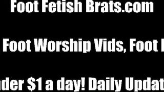 Sarah and Bella sucking on Cherry's toes