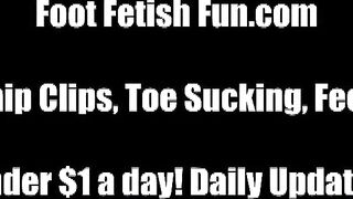 Du bist ein totaler Fußfetisch-Freak, oder?