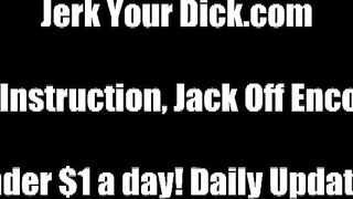 Sprich schmutzig mit mir, während du deinen Schwanz streichelst, JOI