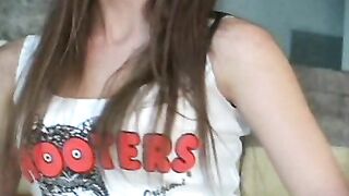 Garota provocadora do Hooters