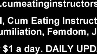 Cómete tu semen después de que te ayude a disparar tu carga CEI