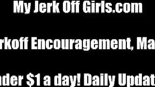 Hot handjob after being let out of chastity JOI