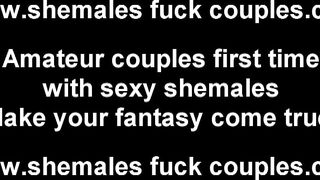 Ich möchte, dass mein Freund eine heiße Transe fickt