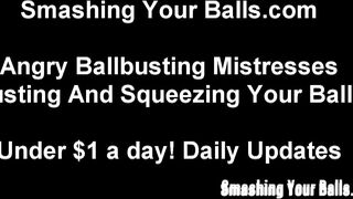 Esmagamento e compressão de bolas dolorosos