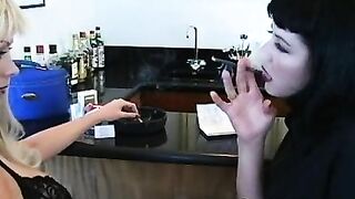 Girl-On-Girl Smoking