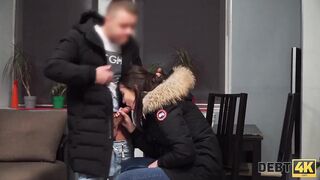 DEBT4k. Huge loan turns beautiful girl into dirty-minded