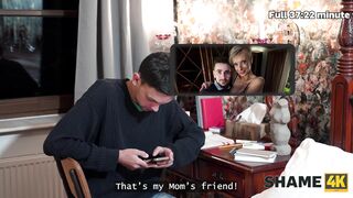 SHAME4K. Un giovane gallo curioso riceve una lezione dall'amica matriarca della sua mamma