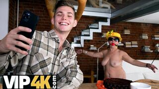 SHAME4K. Dude takes selfies with nude mature woman and seduces her on sex