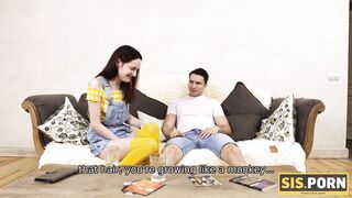 SISPORN. Garota gosta de transar com o meio-irmão depois de perder a aposta para ele