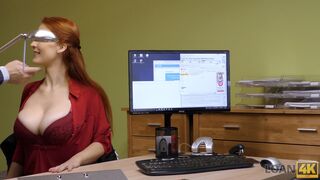 VIP4K. Redhead Isabella Lui with huge hooters has sex