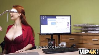 VIP4K. Vétérinaire aux nichons géants, suce et baise