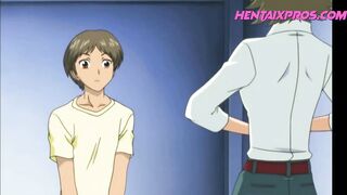 Hentai: Junger Jungfrauenjunge bittet vollbusige MILF um Sex