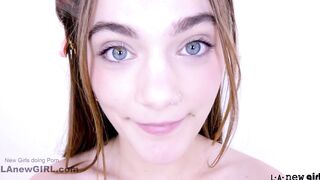 Super Cute Teen Shy at First Rides Cock