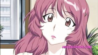 Hentai sesso romantico bollente e giochi con un dildo