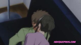 Hentai senza censure con grandi tette e sesso a tre hardcore