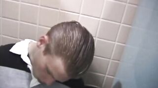 Christian Beats Off In Toilet