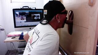 Giving Young Mechanic a Blowjob